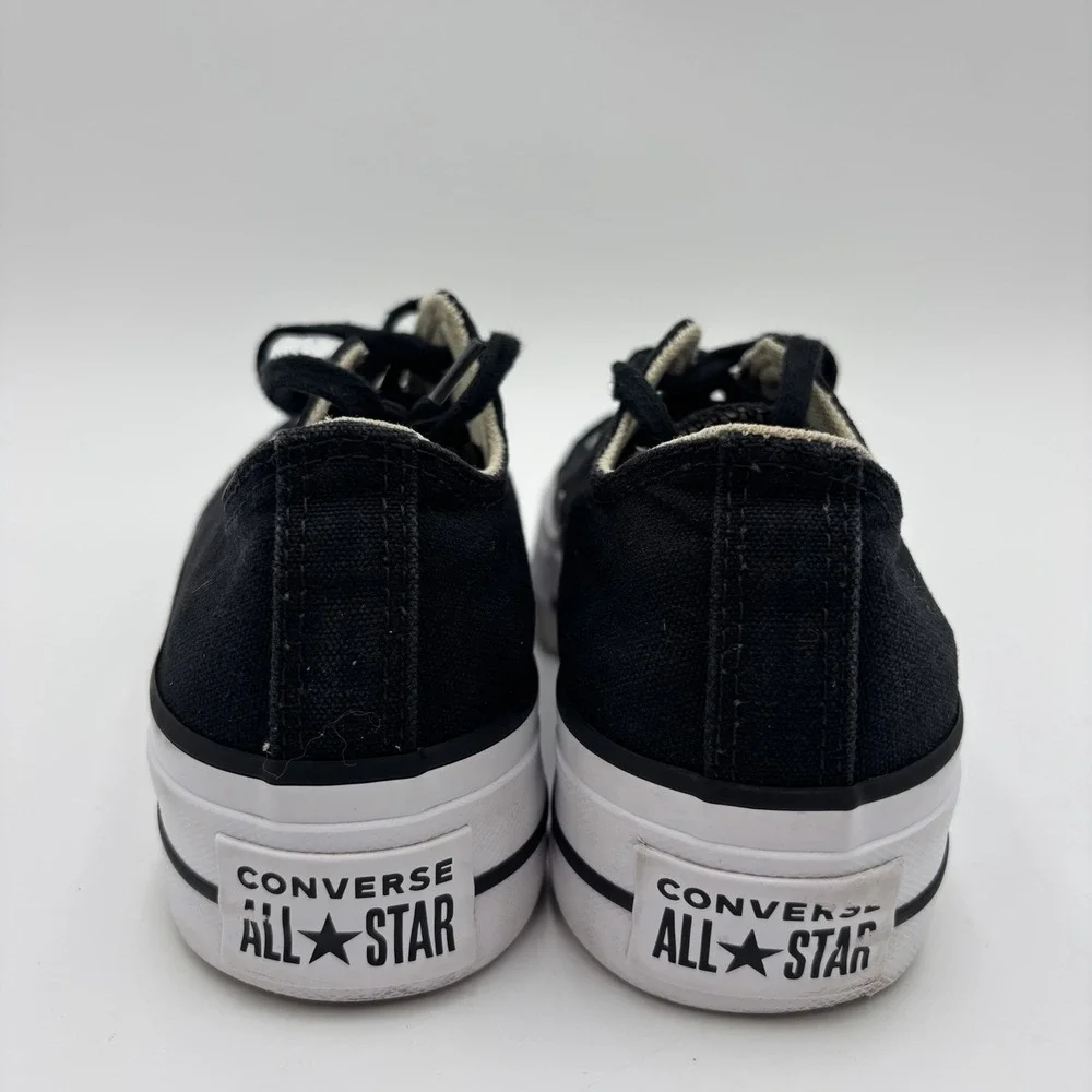 Converse Chuck Taylor All Star Lift OX Platform Black White Chunky Women's 5.5